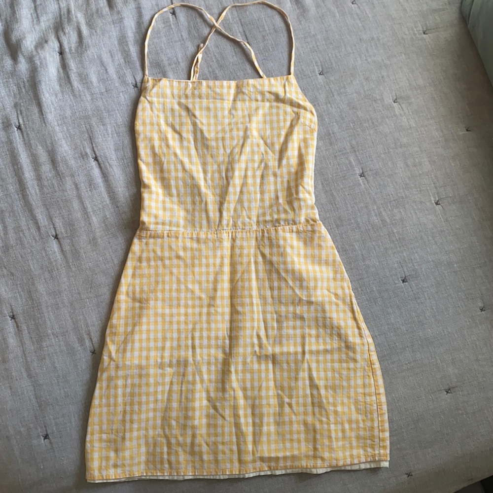 Yellow spring dress xs